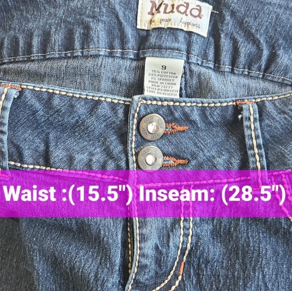 Mudd Stretch Skinny Jeans Size 9 Juniors - Picture 4 of 6